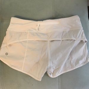 GREAT CONDITON White Lululemon Speed Shorts